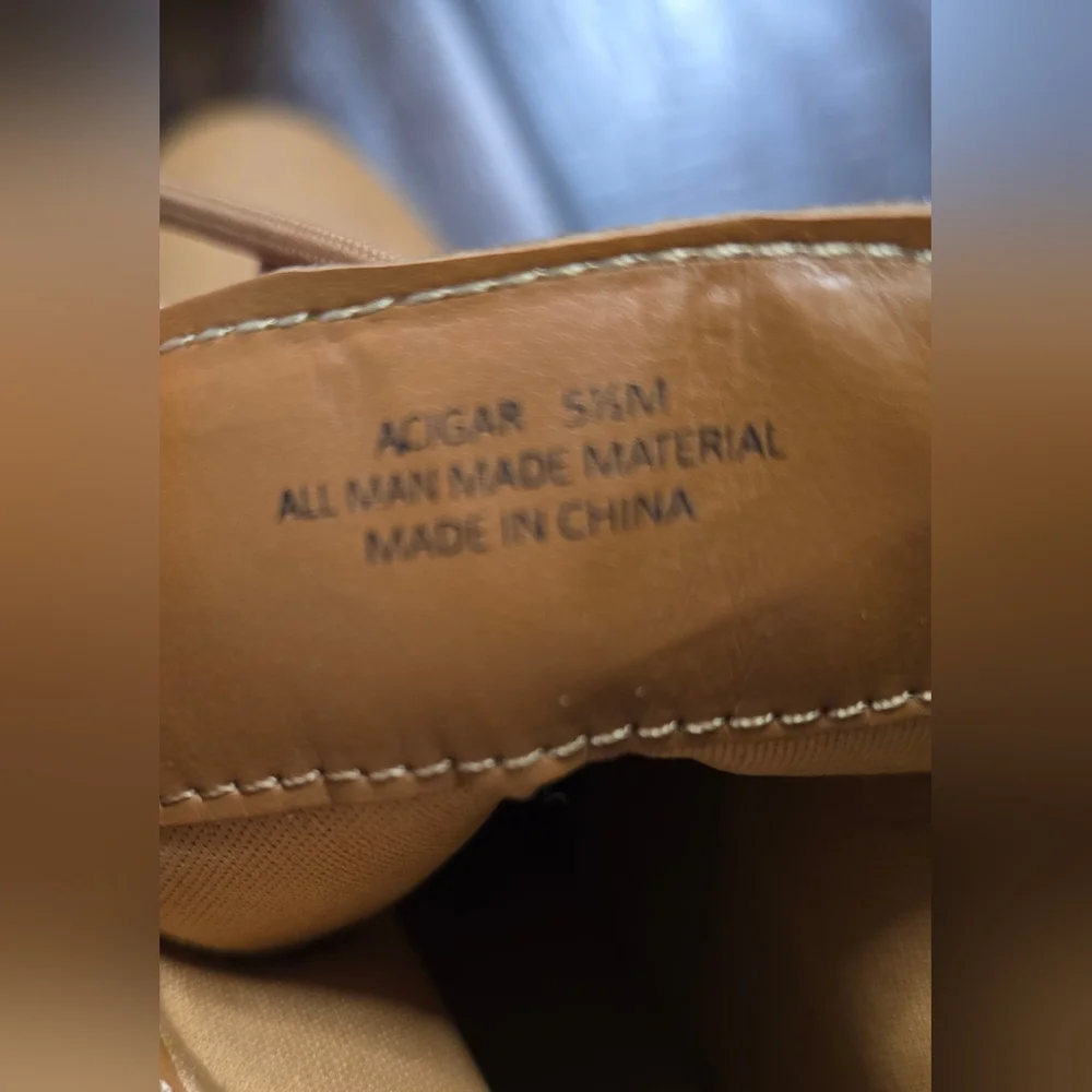 Andiamo Womens Ankle Books Lace Up Heel Tan Size 5.5 - Picture 3 of 10